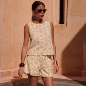Conjunto flor vainilla