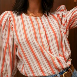 Blusa rayas orange